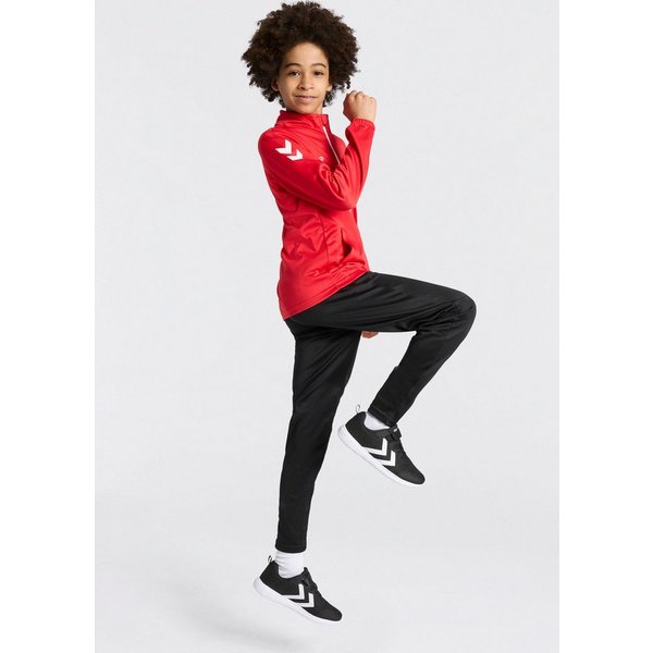 hummel Trainingsanzug HMLLOGO SUIT KIDS (2-tlg), 2-teiliges Set, mit Reißverschluss, pflegeleicht, aus Polyester