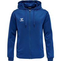 HUMMEL Unisex Adults, Unisex Kids hmlCORE XK POLY ZIP HOOD SWEAT, Größe M in Blau