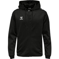 HUMMEL Unisex Adults, Unisex Kids hmlCORE XK POLY ZIP HOOD SWEAT, Größe L in Schwarz