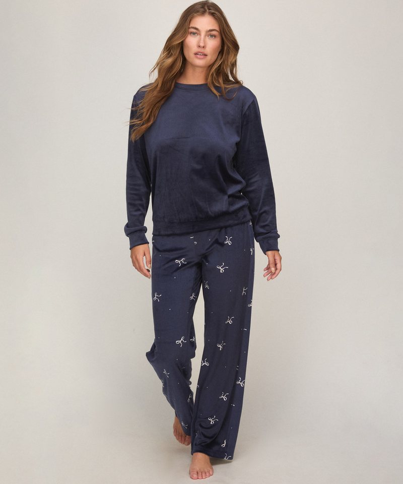 Hunkemöller Pyjama Pyjama Set Velours – Bild 3 von 5