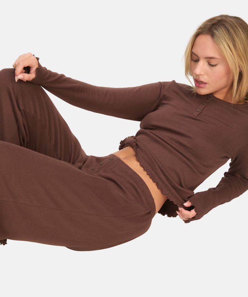 Hunkemöller Pyjama Top Pointelle – Bild 3 von 5