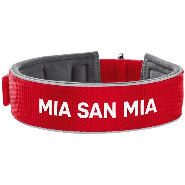 Hunter Hunde-Geschirr FC Bayern München, Hundehalsband Neopren FC Bayern, Rot, Polyester
