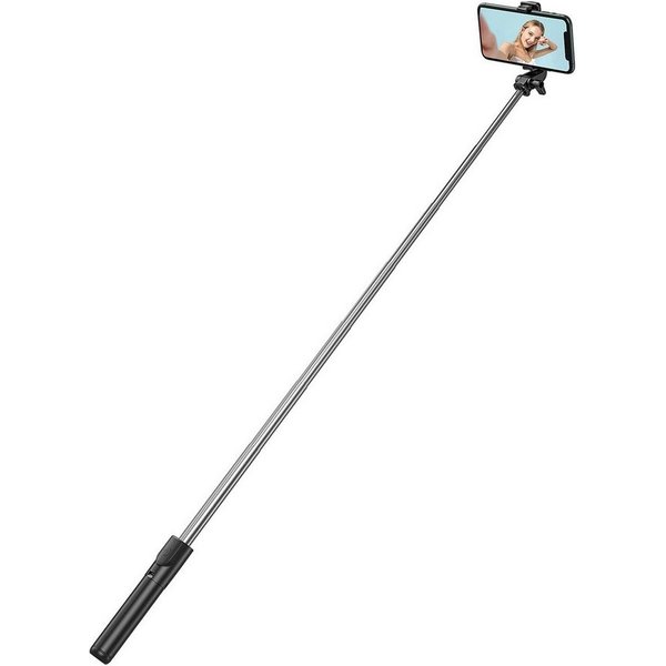Hurtel Selfie-Stick 1 m Selfie-Stick Telefonhalter mit Bluetooth-Fernbedienung