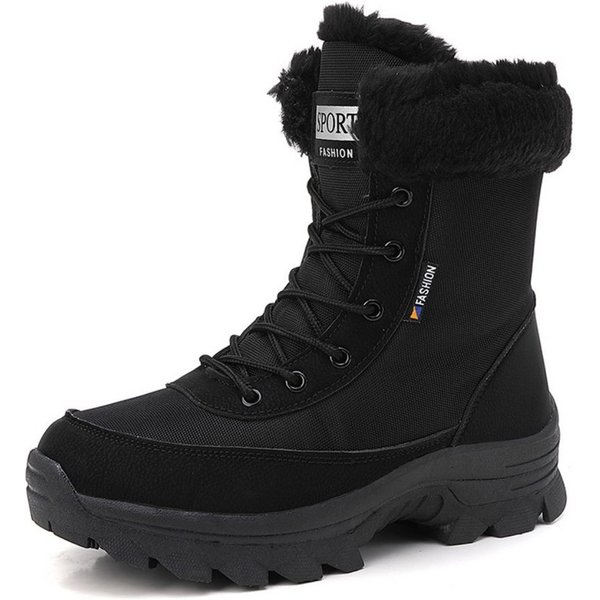 HUSK'SWARE Bequeme Winter-Schneestiefel Snowboots (Individuell anpassbare Schnürung, Warmes Winterdesign)