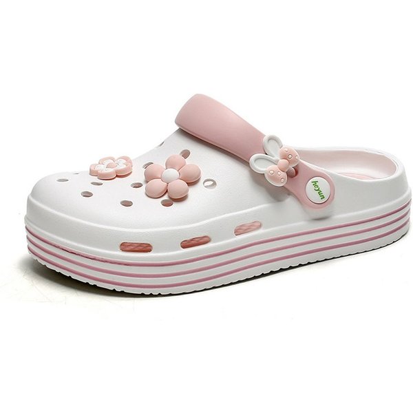 HUSK'SWARE Clog (Damen Blumen Clogs Sommer Freizeit) Leichte, atmungsaktive Clogs Rutschfeste Sandalen aus EVA-Material