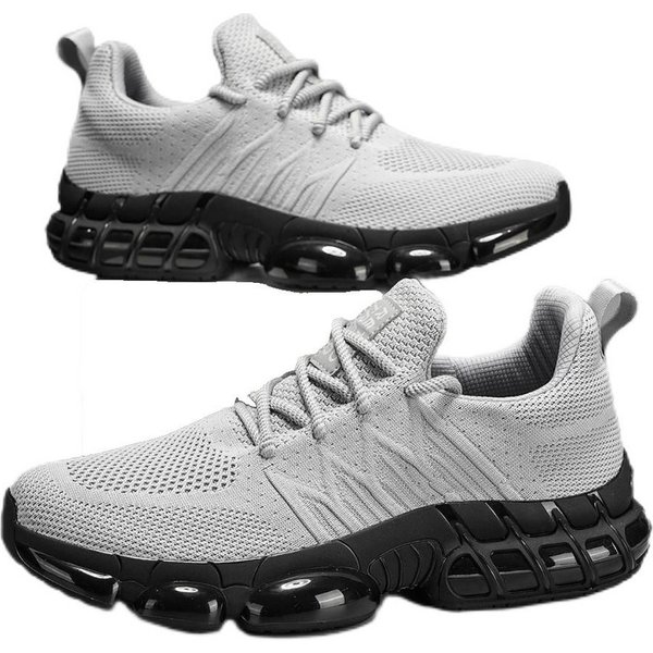 HUSK'SWARE Sneaker (TPR-Außensohle, Flyknit-Obermaterial, Stoßdämpfende Luftpolsterung) Herren verschleißfeste, rutschfeste