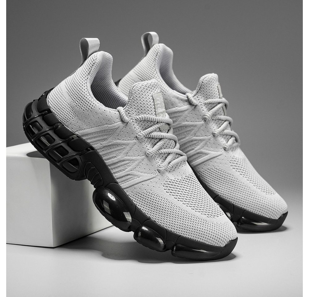 HUSK'SWARE Sneaker (TPR-Außensohle, Flyknit-Obermaterial, Stoßdämpfende Luftpolsterung) Herren verschleißfeste, rutschfeste – Bild 2 von 5