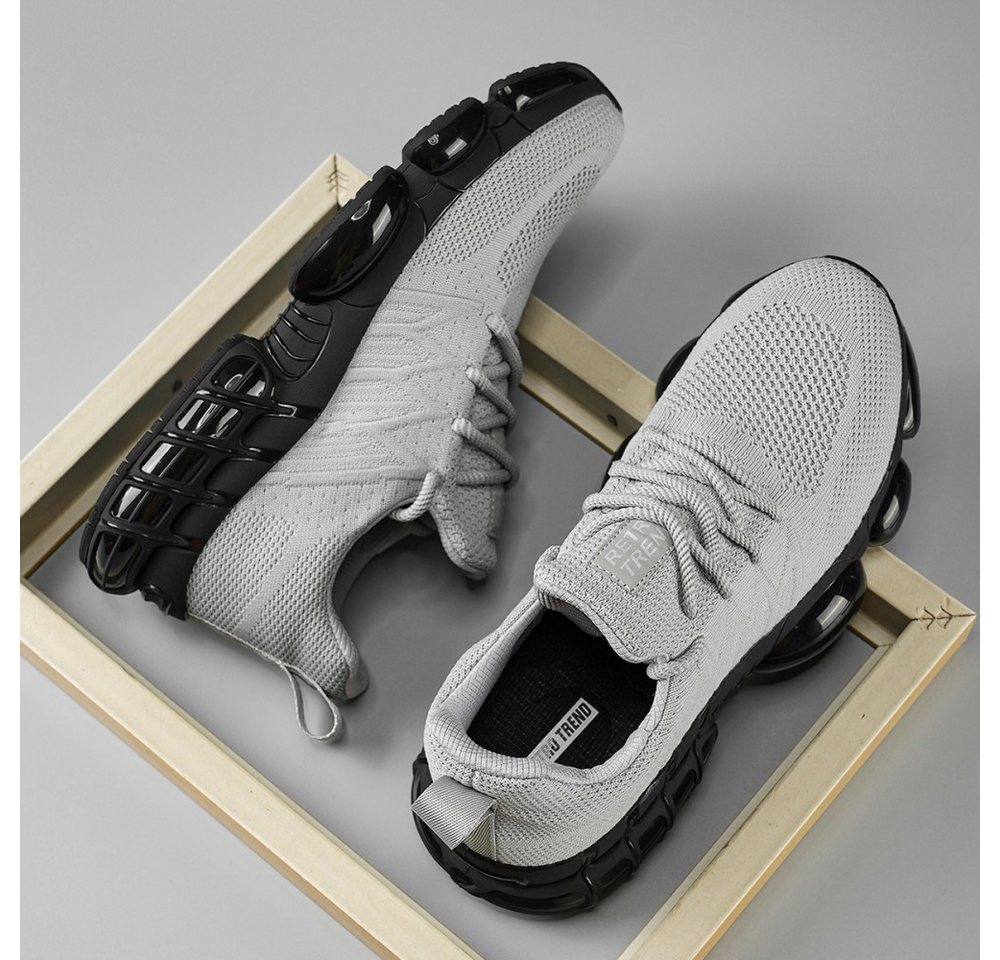 HUSK'SWARE Sneaker (TPR-Außensohle, Flyknit-Obermaterial, Stoßdämpfende Luftpolsterung) Herren verschleißfeste, rutschfeste – Bild 3 von 5
