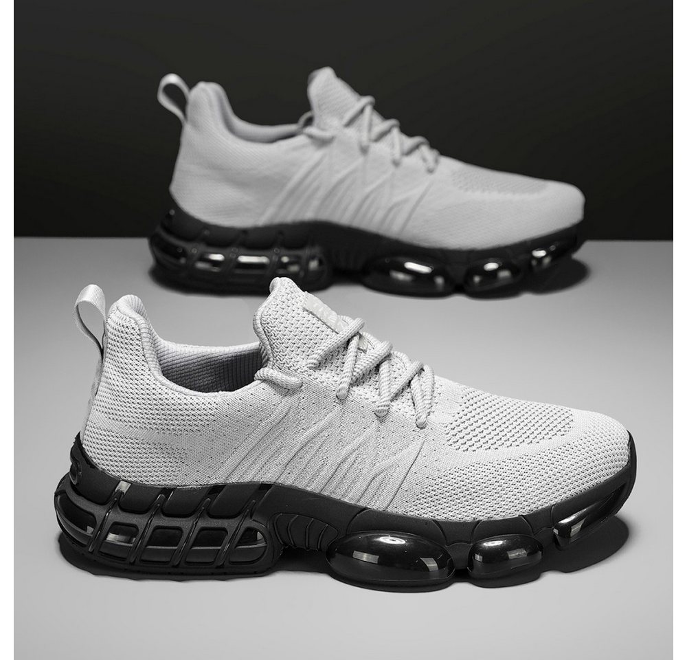 HUSK'SWARE Sneaker (TPR-Außensohle, Flyknit-Obermaterial, Stoßdämpfende Luftpolsterung) Herren verschleißfeste, rutschfeste – Bild 4 von 5