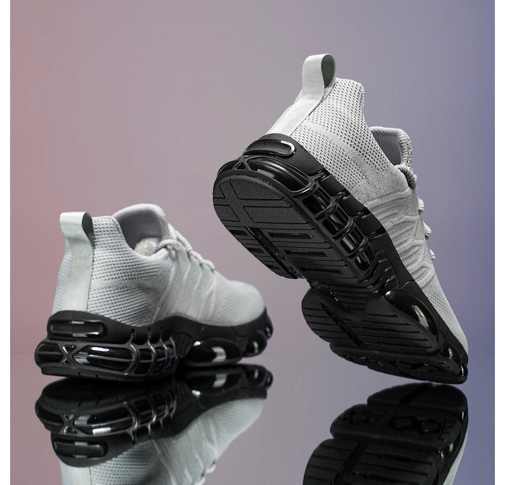 HUSK'SWARE Sneaker (TPR-Außensohle, Flyknit-Obermaterial, Stoßdämpfende Luftpolsterung) Herren verschleißfeste, rutschfeste – Bild 5 von 5