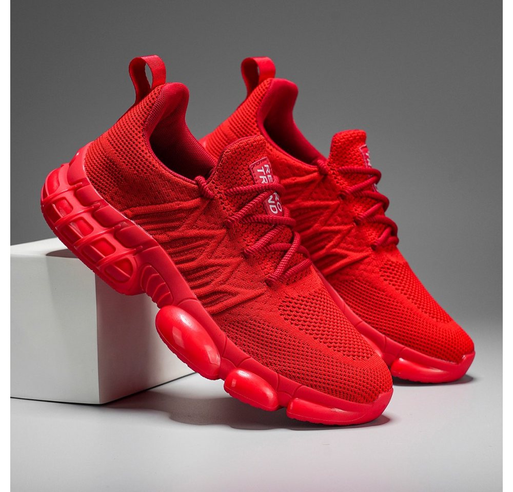 HUSK'SWARE Sneaker (TPR-Außensohle, Flyknit-Obermaterial, Stoßdämpfende Luftpolsterung) Herren verschleißfeste, rutschfeste – Bild 2 von 5