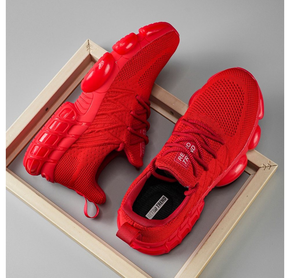 HUSK'SWARE Sneaker (TPR-Außensohle, Flyknit-Obermaterial, Stoßdämpfende Luftpolsterung) Herren verschleißfeste, rutschfeste – Bild 3 von 5