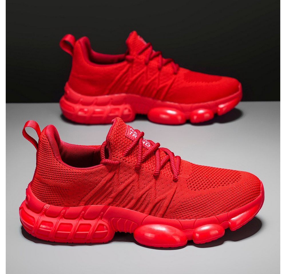HUSK'SWARE Sneaker (TPR-Außensohle, Flyknit-Obermaterial, Stoßdämpfende Luftpolsterung) Herren verschleißfeste, rutschfeste – Bild 4 von 5