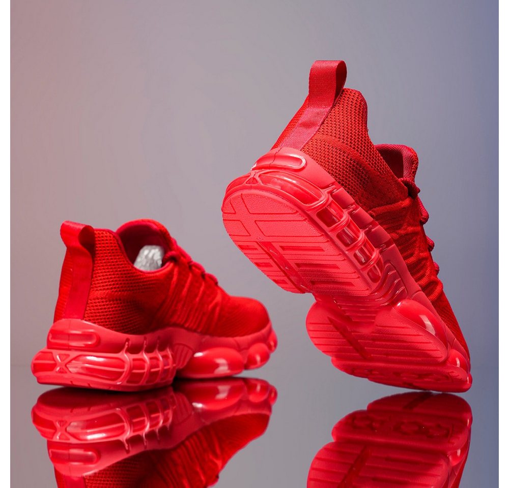 HUSK'SWARE Sneaker (TPR-Außensohle, Flyknit-Obermaterial, Stoßdämpfende Luftpolsterung) Herren verschleißfeste, rutschfeste – Bild 5 von 5