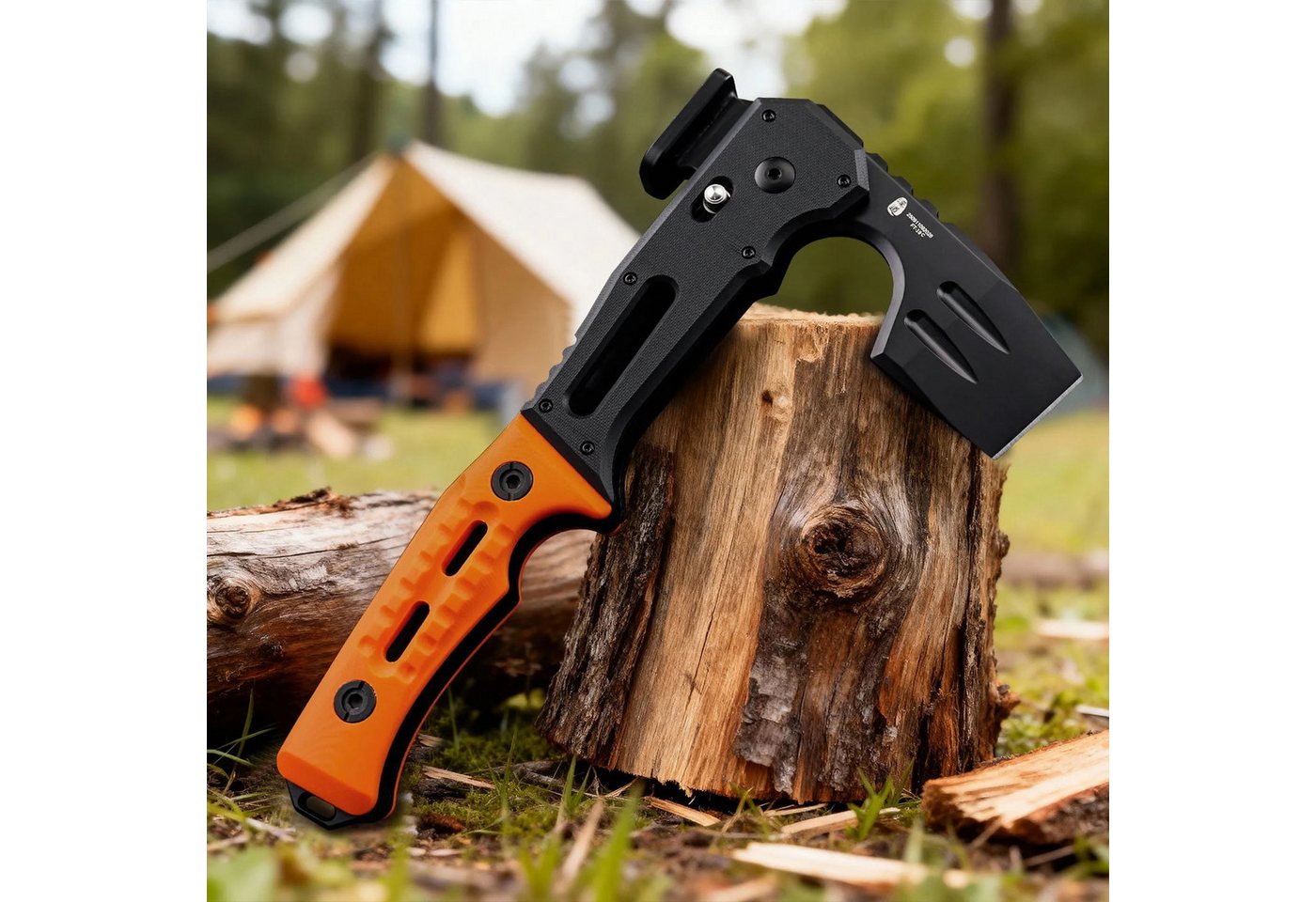 HX Outdoors Multitool OUTDOORS FALCILUX faltbare Axt FT-19 Black, (1 St) – Bild 4 von 5