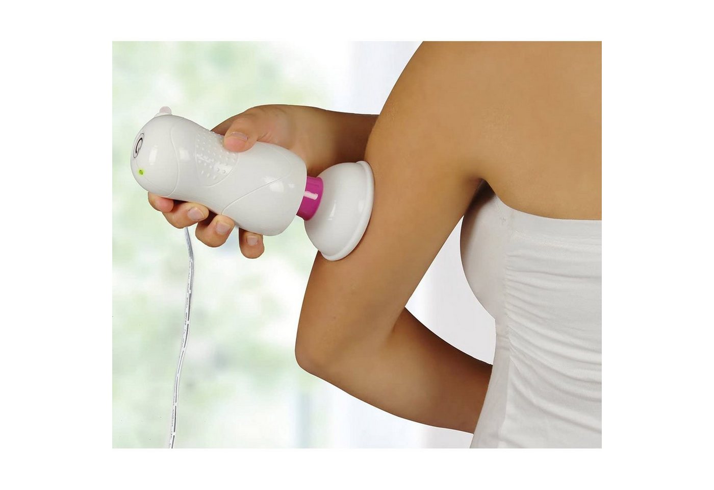 Hydas Massagegerät Massager Problemzonen Massage Handmassagegerät Massagepistole, 3-tlg., mit 2 Massageköpfen – Bild 2 von 5