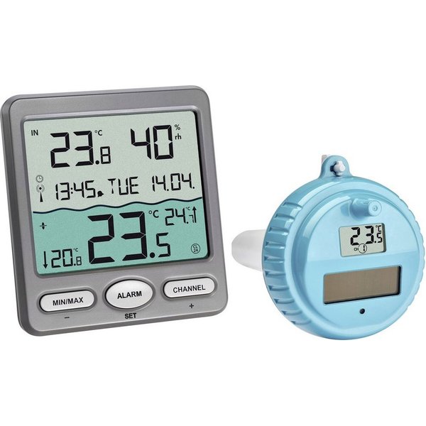 TFA Dostmann Hygrometer TFA Dostmann VENICE Funk-Pool-Thermometer Schwimmbecken-Thermometer An