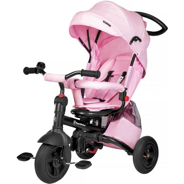 HyperMotion Dreirad Tobi Velar, Kinderdreirad mit schubstange, Rosa