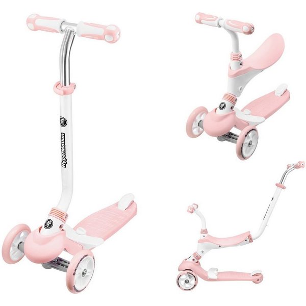 HyperMotion Dreiradscooter Roller 5in1 - Rosa, 0 km/h