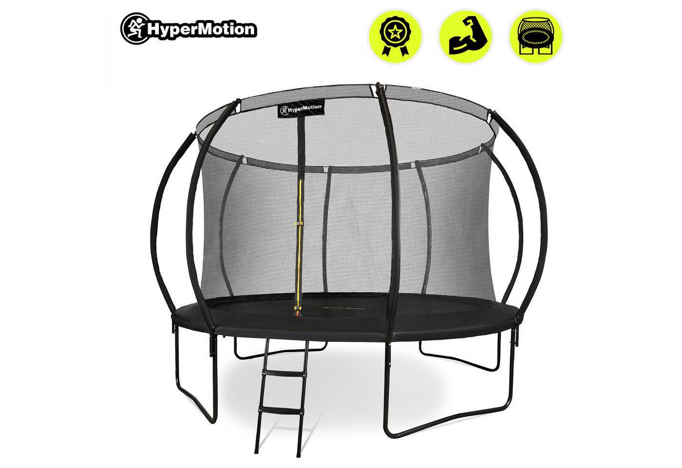 HyperMotion Gartentrampolin Gartentrampolin mit Leiter und Innennetz, Ø 366 cm – Bild 2 von 5