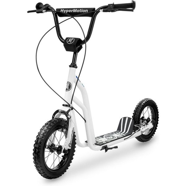 HyperMotion Scooter Roller VIVA 12, aufblasbare Räder 30 cm, Weiß, 15km top speed