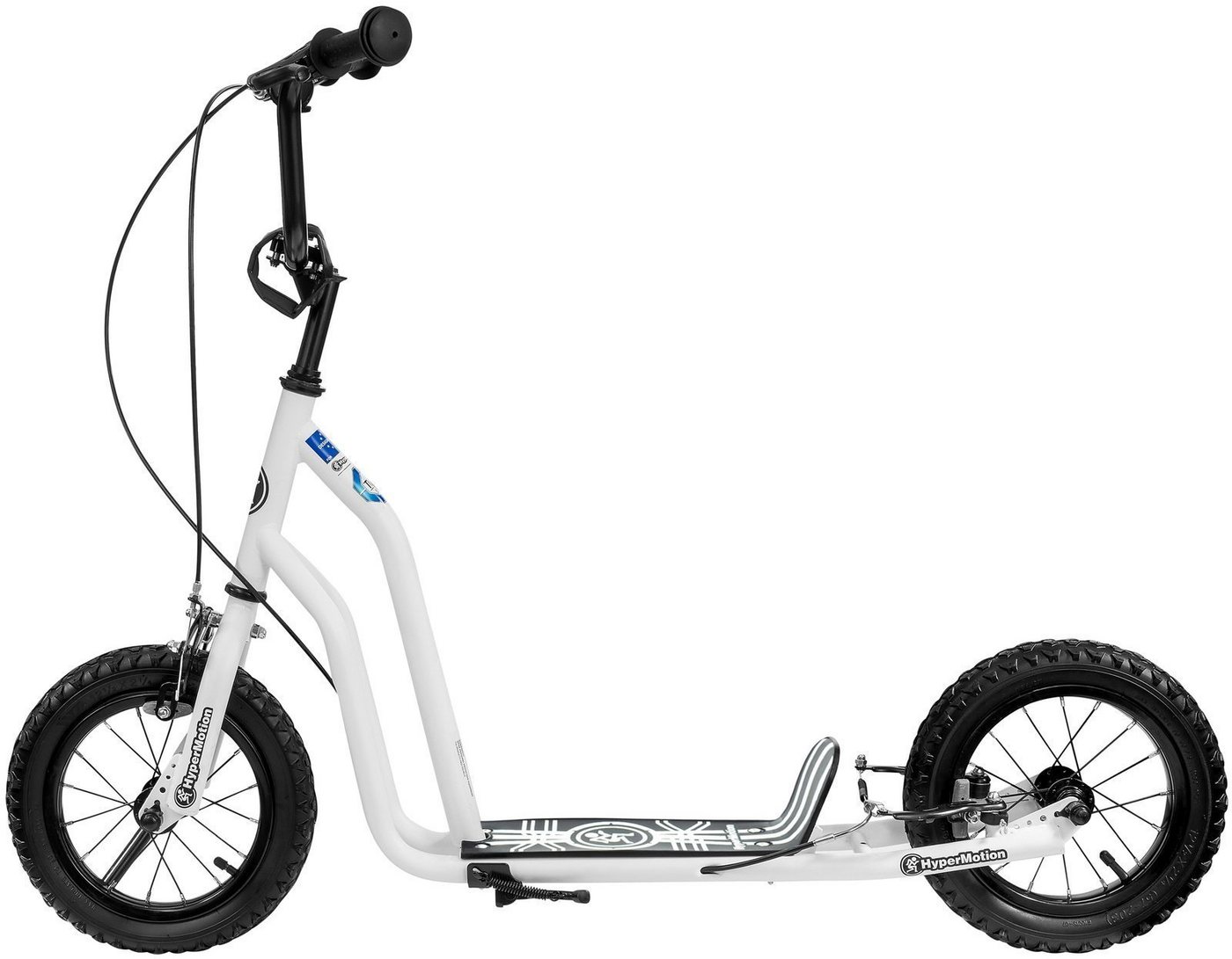 HyperMotion Scooter Roller VIVA 12, aufblasbare Räder 30 cm, Weiß, 15km top speed – Bild 4 von 5