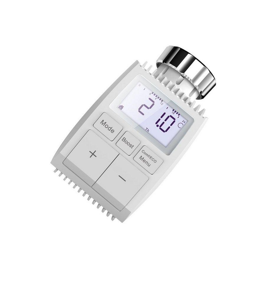 Hyrican Heizkörperthermostat programmierbares Heizkörperthermostat, Frostschutz, Nachtabsenkung, (4 St) mit Tag/Woche/Wochenend-Planer – Bild 2 von 5