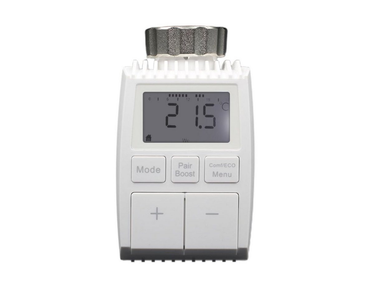 Hyrican Heizkörperthermostat programmierbares Heizkörperthermostat, Frostschutz, Nachtabsenkung, (4 St) mit Tag/Woche/Wochenend-Planer – Bild 4 von 5