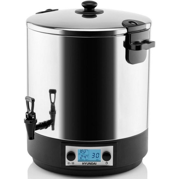Hyundai Einkochautomat PC222, 2000 W, 25 l, Timer 1 - 180 Min., Thermostat, Temperatur 30°-100°C