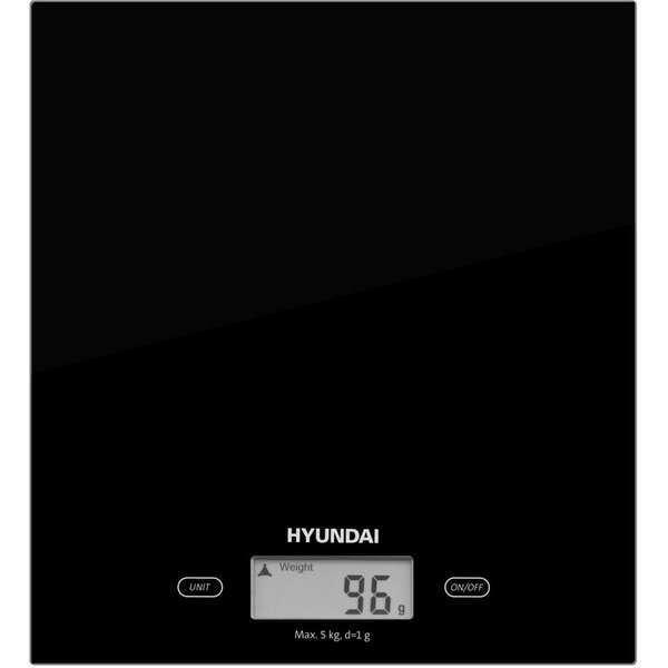 Hyundai Küchenwaage KVE893B, bis zu 5 kg, LCD-Display, TARE-Funktion