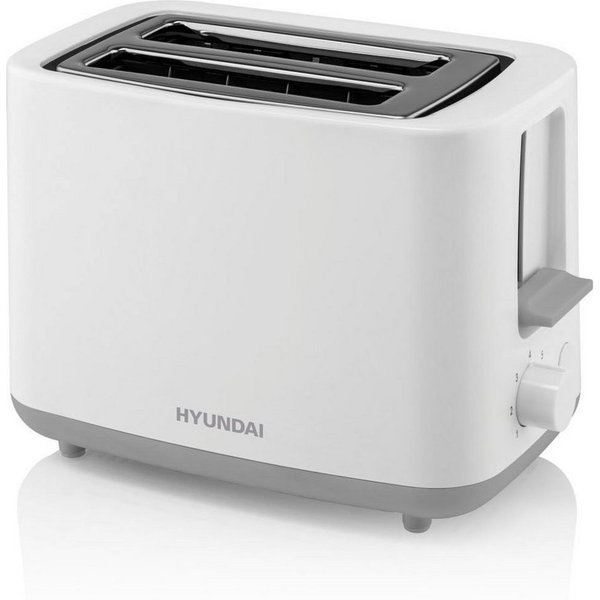 Hyundai Toaster TO261, 2 Schlitze, für 2 Scheiben, 700 W, 7 Leistungsstufen, STOP Taste, Krümelschublade