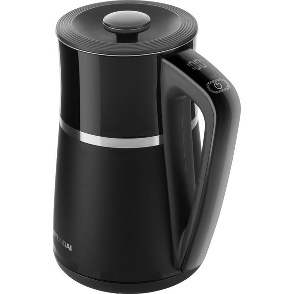 Hyundai Wasserkocher HYUVK309, 1,7 l, 2200 W, elektronische Temperaturregelung, Thermoskannen-Effekt