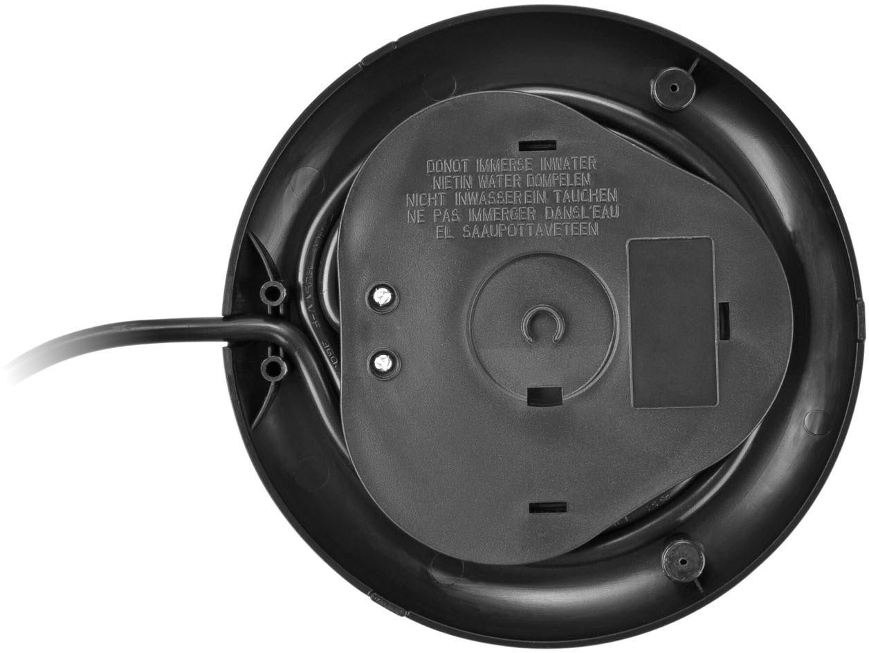 Hyundai Wasserkocher VK302B, 1,7 l, 2200 W, Edelstahl, Doppelsicherheitssystem, transparenter Deckel – Bild 5 von 5