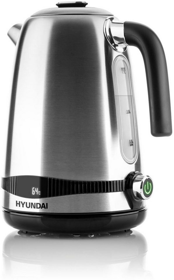 Hyundai Wasserkocher VK770, 1,7 l, 2200 W, LED, Temperatureinstellung 40-100°C, KEEP WARM-Funktion bis 120 Min. – Bild 3 von 5