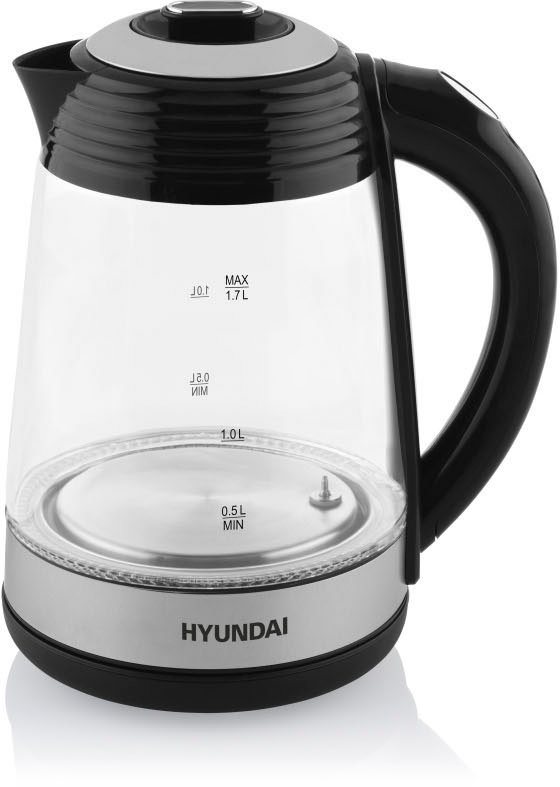 Hyundai Wasserkocher VK780, 1,7 l, 2200 W, Temperaturregelung von 40 bis 100 °C, KEEP WARM-Funktion bis 120 Min – Bild 2 von 5