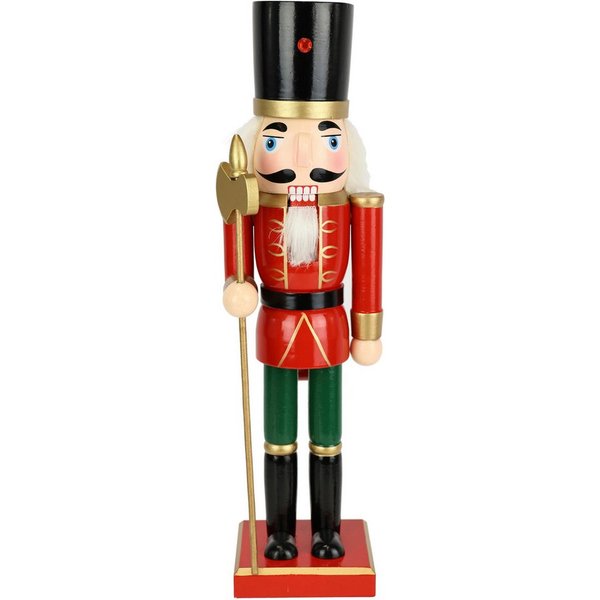 I.GE.A. Dekofigur Nussknacker, Dekofigur Statue Deko Männchen Weihnachtsdeko