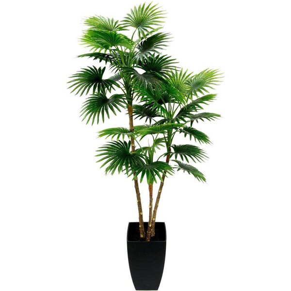 Kunstbaum Fächerpalme, I.GE.A., Höhe 105 cm, Im konischen Topf