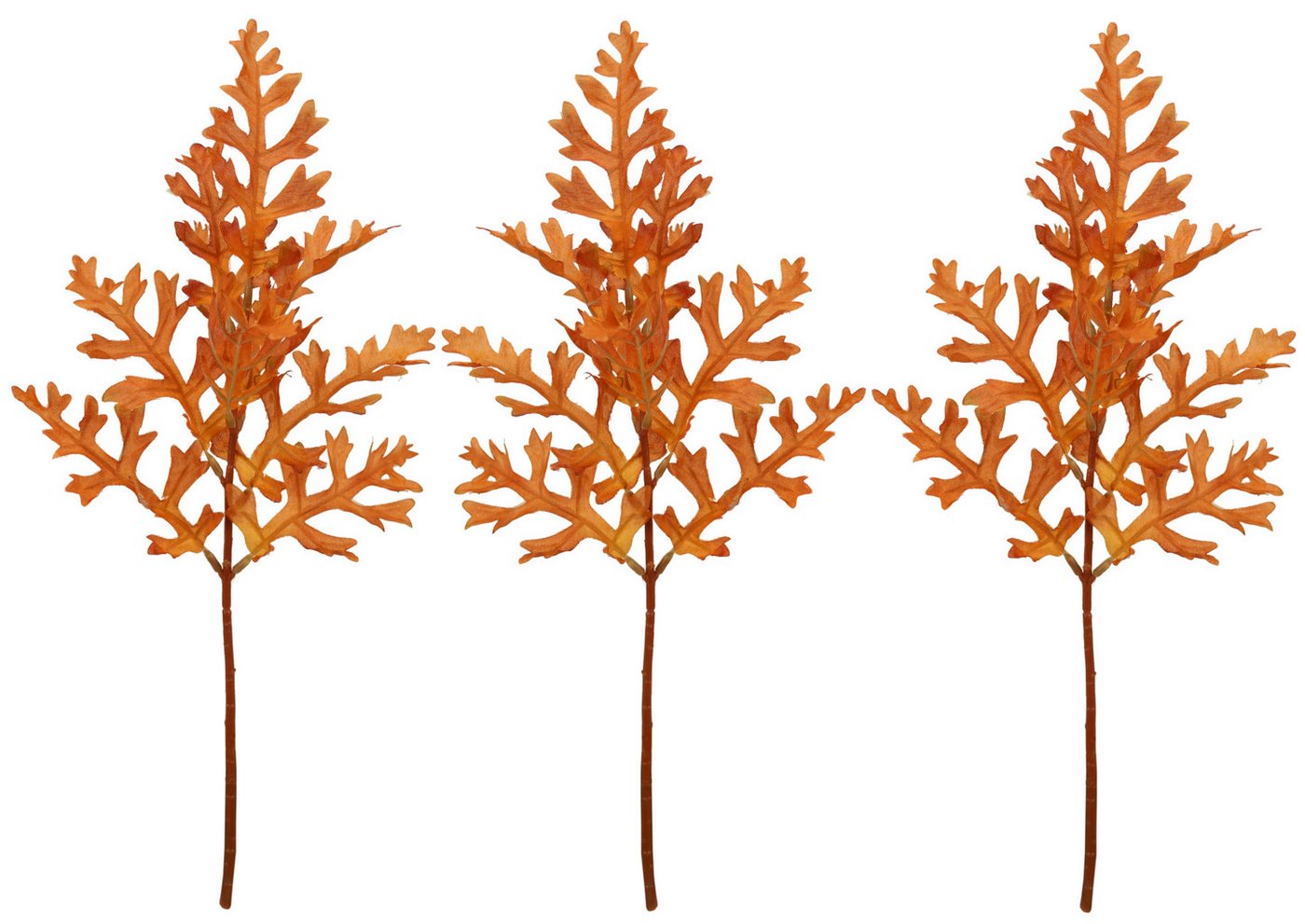 Kunstblume Künstlicher Eichenlaub-Busch, I.GE.A., Höhe 40 cm, Kunstpflanze Sträuße Bouquet Herbstdeko Blumendeko herbstliche Blätter – Bild 2 von 3