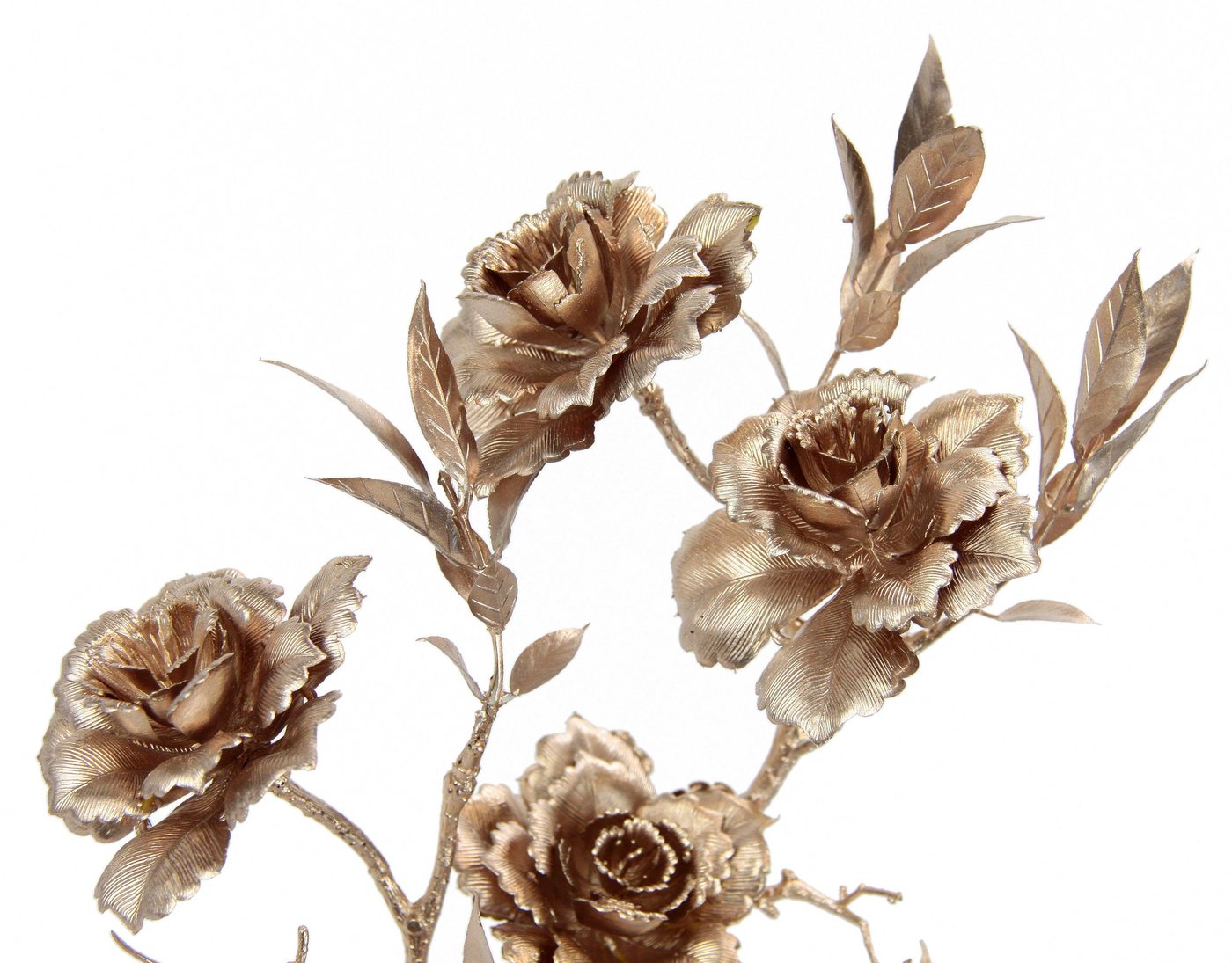 Kunstblume Rose, I.GE.A., Höhe 54 cm, Kunstrose, Rosenzweig, 3er Set – Bild 3 von 3