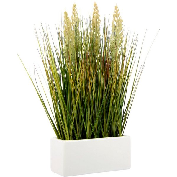 Kunstgras Gras, I.GE.A., Höhe 45 cm, in Keramikschale