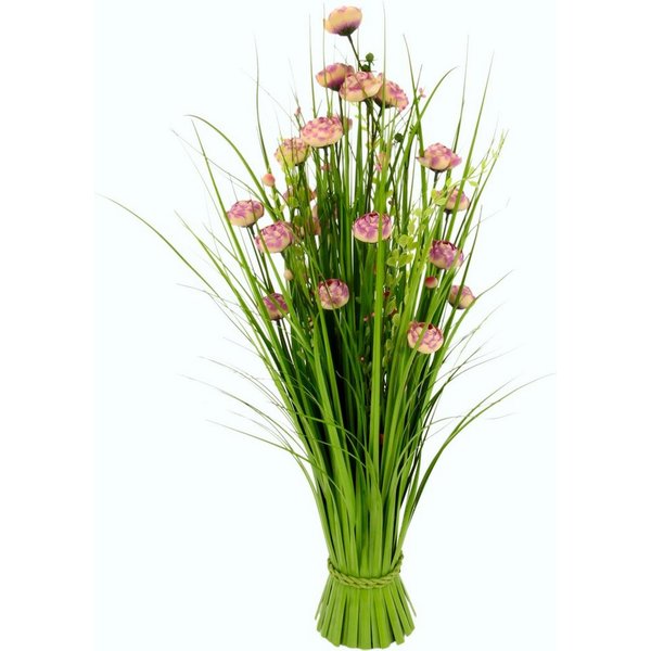 Kunstgras Grasbund, I.GE.A., Höhe 73 cm, mit feinen Ranunkleblüten