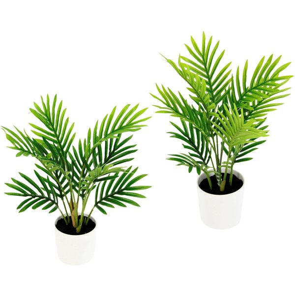 Kunstpflanze Arecapalme, I.GE.A., Höhe 30 cm, Mit Kunsterde, 2er Set