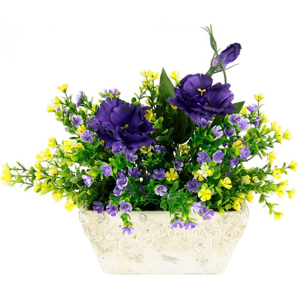 Kunstpflanze Blüten, I.GE.A., Höhe 28 cm, Arrangement in Schale