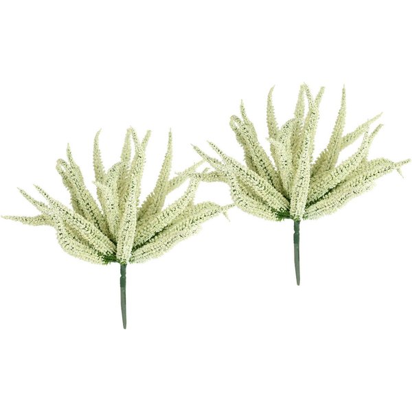 Kunstpflanze Erikabusch 2er Set, I.GE.A., Höhe 25 cm, 25cm Heidenkraut Strauch Dekopflanze Dekoblume Bouquet Pflanze