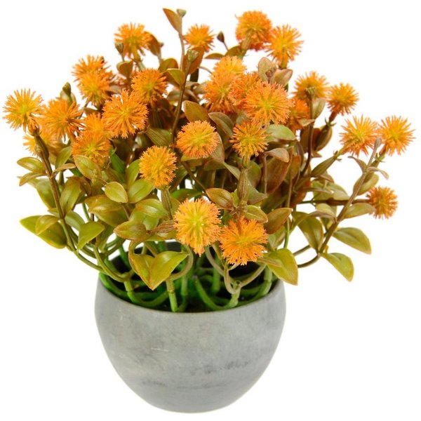 Kunstpflanze Margerite im Topf Korbblüter, I.GE.A., Höhe 23 cm, Künstliche Blumen Blütenbusch Busch Tischdeko Pflanze Kunstblumen Deko