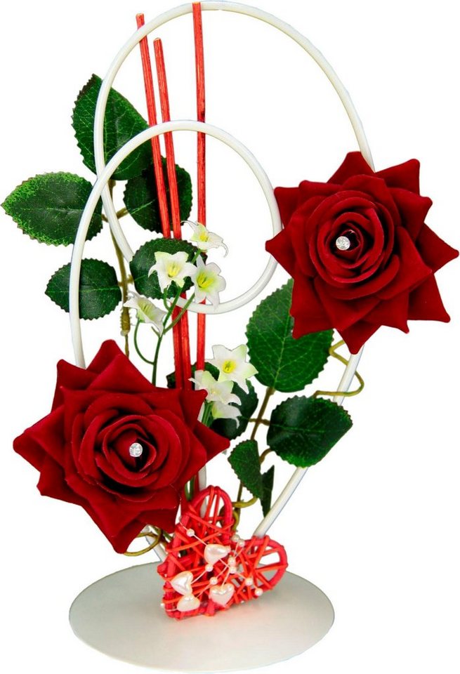 Kunstpflanze Rose, I.GE.A. – Bild 2 von 4