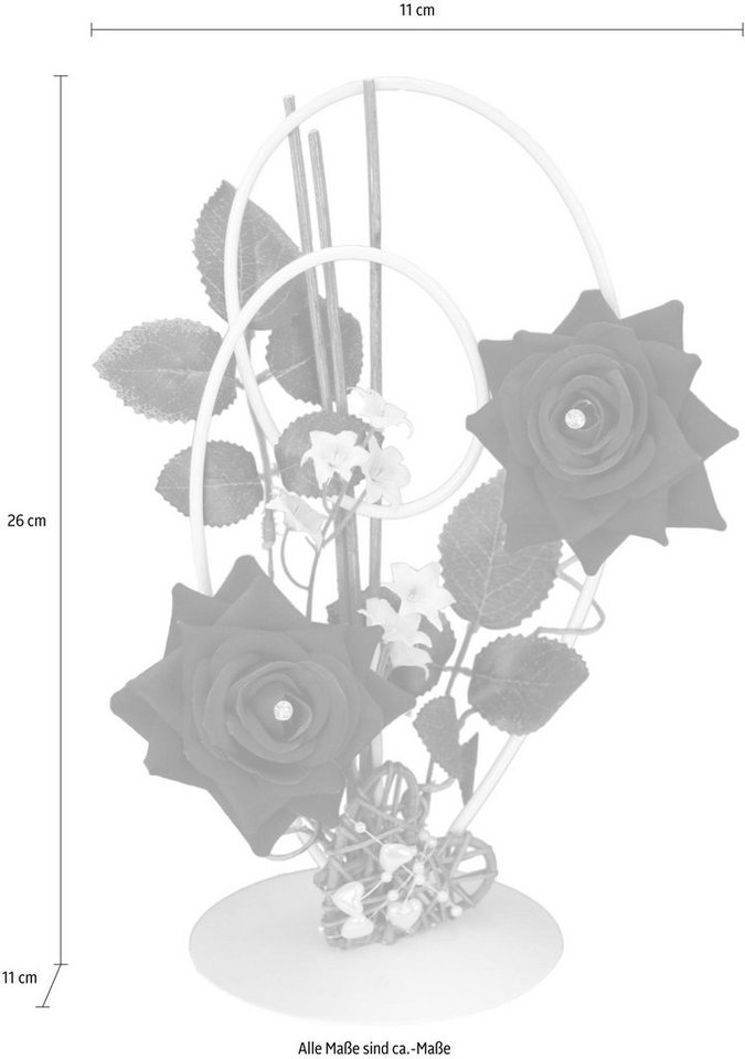 Kunstpflanze Rose, I.GE.A. – Bild 3 von 4