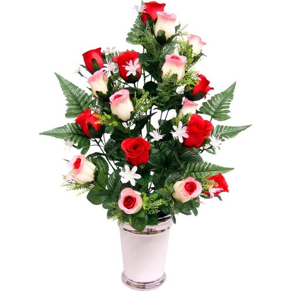Kunstpflanze Rosen Rosen, I.GE.A., Höhe 65 cm
