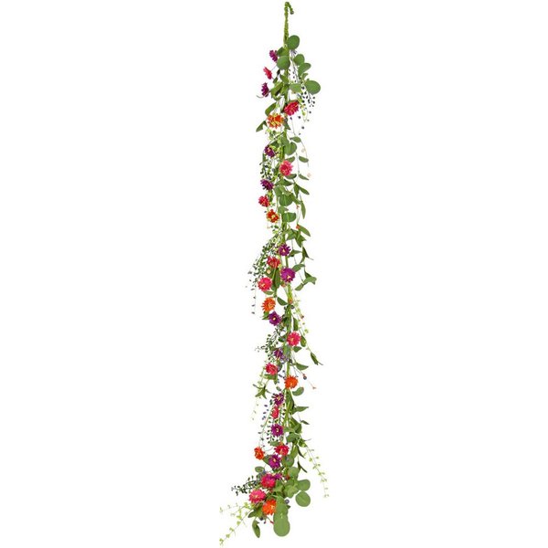 Kunstranke Künstliche Blütengirlande, I.GE.A., Höhe 150 cm, Margerite Gänseblümchen Ranke Girlande Deko AST Rebe