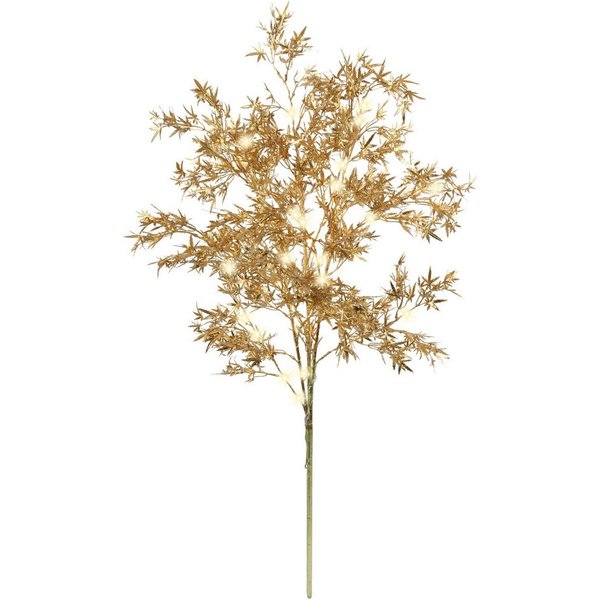 Kunstzweig LED-Dekozweig Ahorn, I.GE.A., Höhe 95 cm, Batteriebetrieben Zweig mit Timer Warmweiß Herbstliche Kunstblume